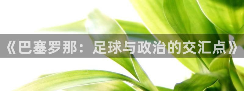 2026男足世界杯：《巴塞罗那：足球与政治的交汇点》
